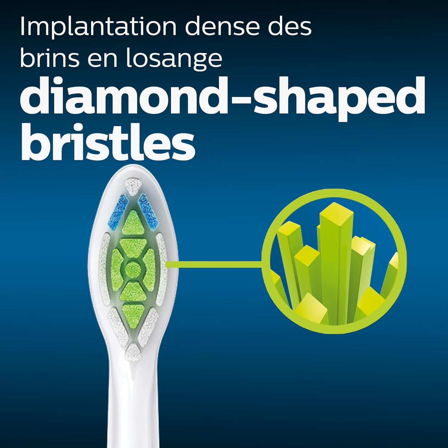 Philips Sonicare Replacement head diamond-shaped bristles