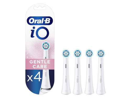 Oral-B iO Replacement Brush Heads - Gentle Care (4-Pack, White)